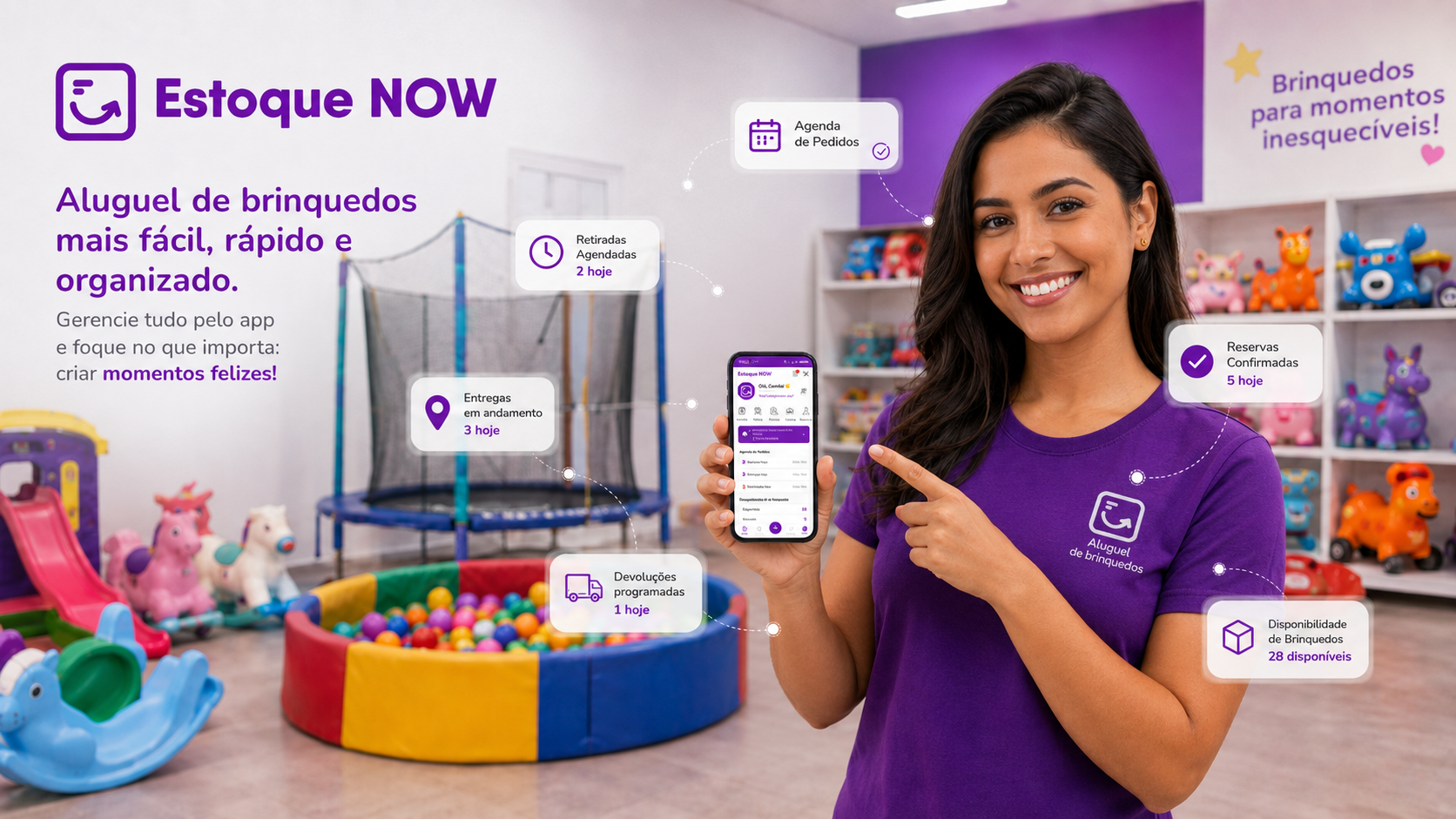 Como organizar uma empresa de aluguel de brinquedos com aplicativo de locação?