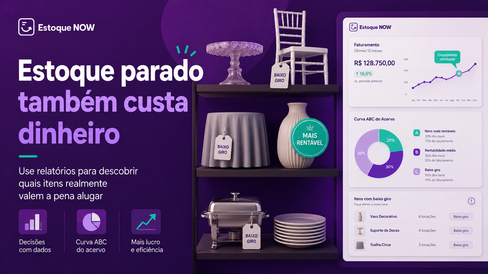 Estoque parado também custa dinheiro: descubra quais itens realmente valem a pena alugar