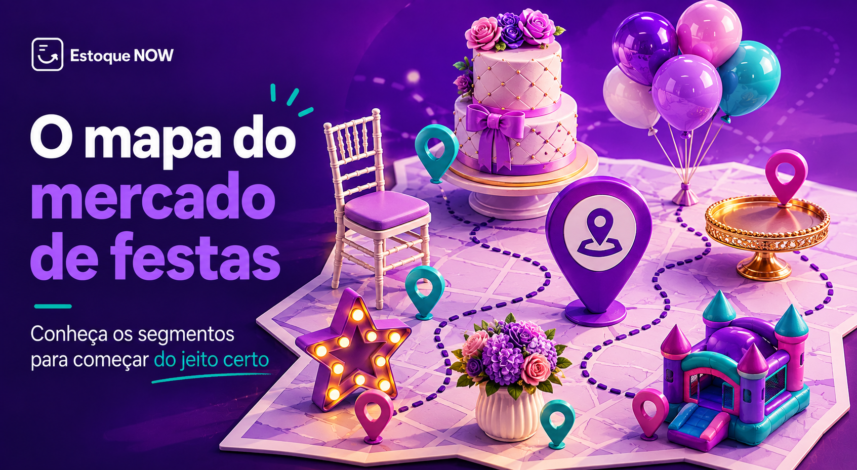 O mapa do mercado de festas: segmentos para quem quer começar do jeito certo